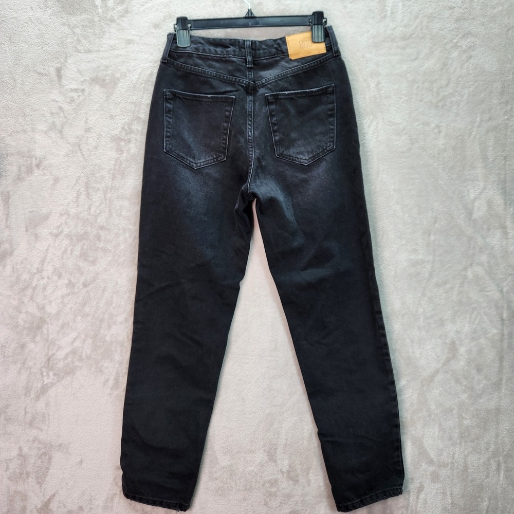 BDG Urban Outfitters Mom High Waisted‎ Tapered Leg Jeans Black Denim W28 L32 - Picture 2 of 11